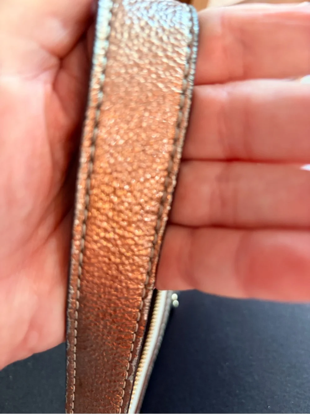 Kate Spade silver /bronze medium bag